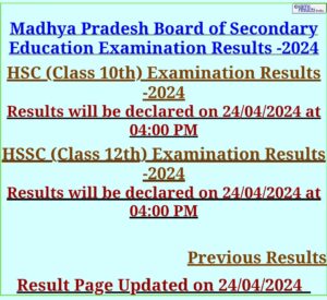 Read more about the article MP Board Result